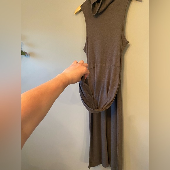 Free People We the Free P+S tag sleeveless turtleneck tunic slits country boho - Picture 4 of 7